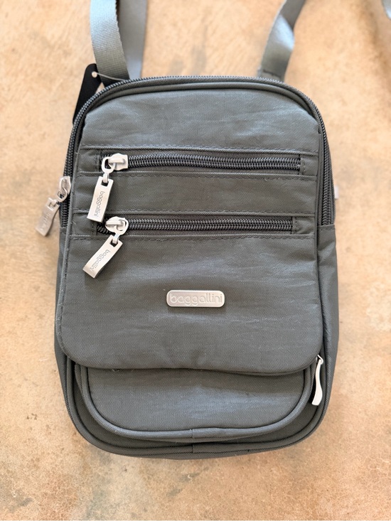 Baggallini Handbags - Baggallini RFID Travel Crossbody Bag Gray Passport Organizer NWOT